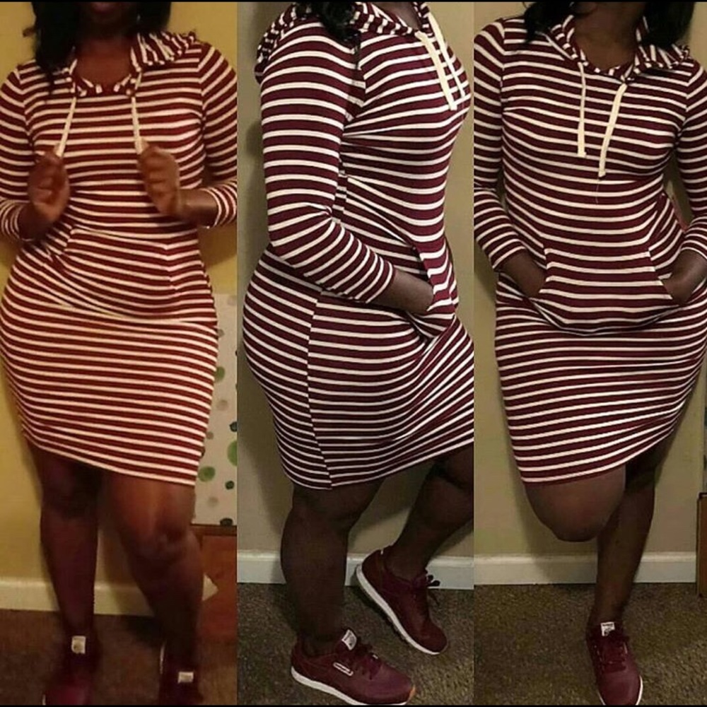 Spring hoodie dress